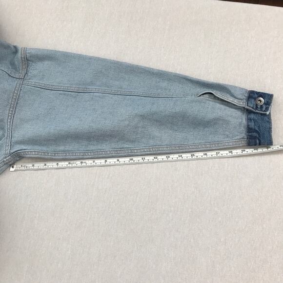 Levi's NWT Denim Trucker Jacket Crafted Oversized Inside Out XS/S - Picture 11 of 12